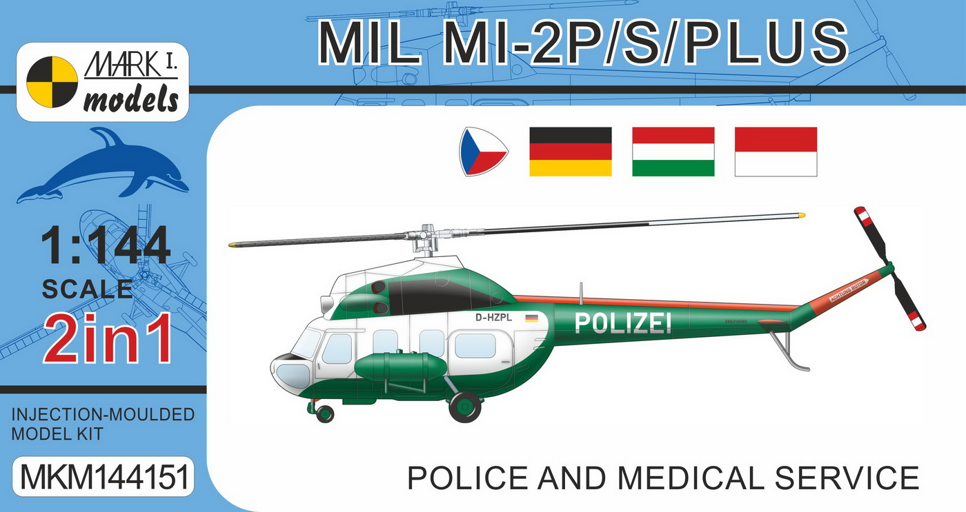 1/144 Mil Mi-2P/S/PLUS 「警察・救命ヘリ」 2 in 1