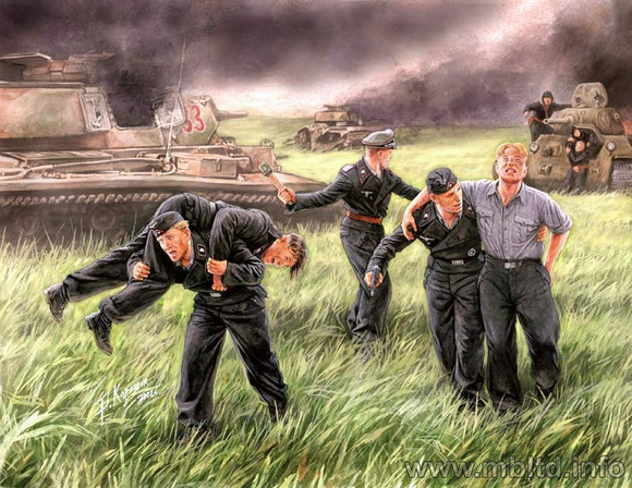 1/35　独・戦車兵5体1943年7月クルスク戦線離脱 - ウインドウを閉じる