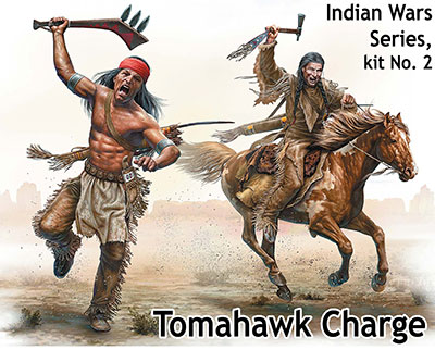 1/35　インディアン戦争・トマホーク突撃・米先住民兵士2体+馬 - ウインドウを閉じる