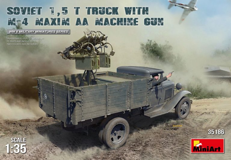【予約する】 1/35 ソビエト1.5トントラックM-4マキシムAAマシンガン装備 【予約する】 1/35 ソビエト1.5トントラックM-4マキシムAAマシンガン装備