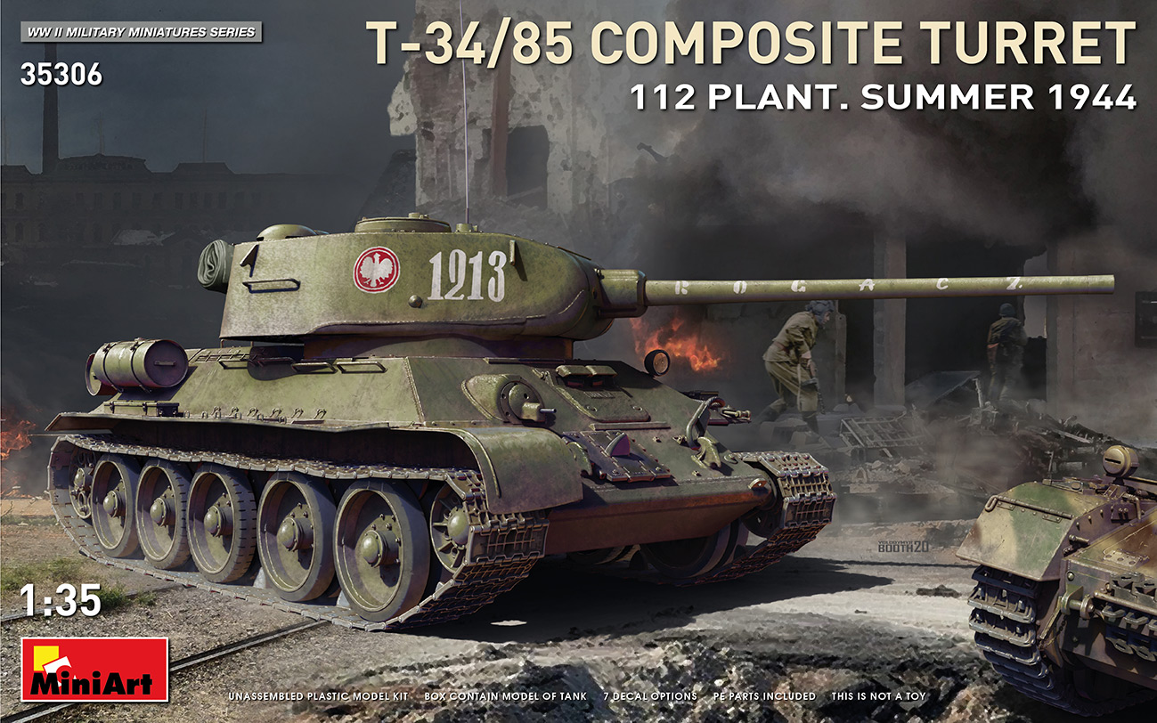 1/35　T-34-85 Composite Turret. 第112工場製 （1944年夏） - ウインドウを閉じる