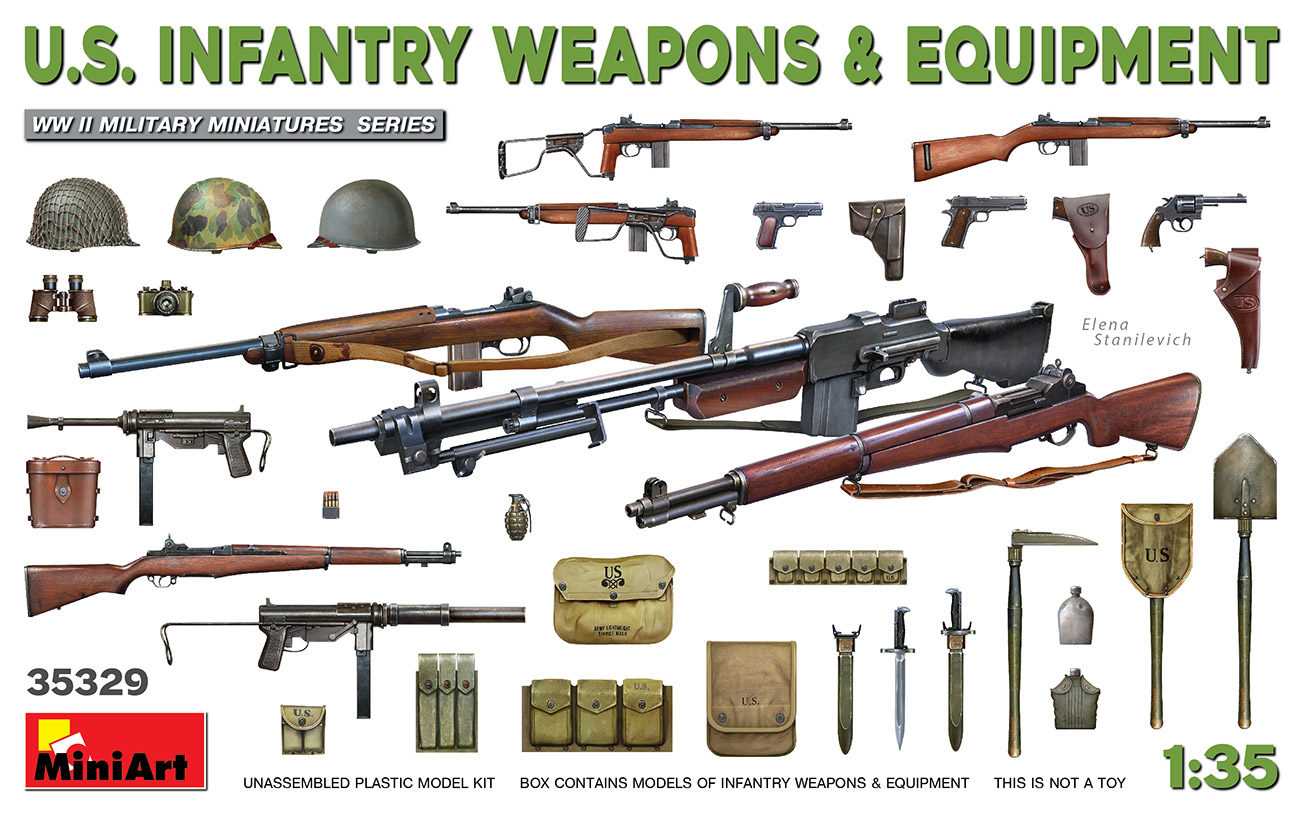 1/35 アメリカ軍歩兵用武器&装備品セット 1/35 アメリカ軍歩兵用武器&装備品セット