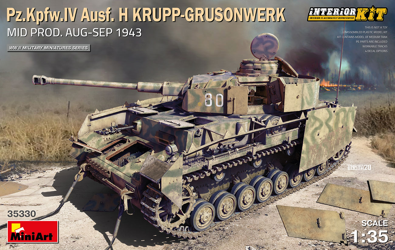 1/35　Pz.Kpfw Ⅳ号戦車H型 クルップ社製中期型（1943年8月-9月)フルインテリア(内部再現）