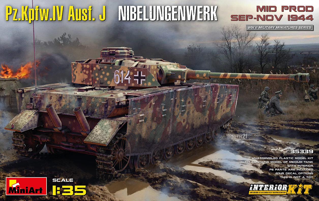 1/35　Ⅳ号戦車J型ニーベルンゲン工場製中期型フルインテリア(内部再現)