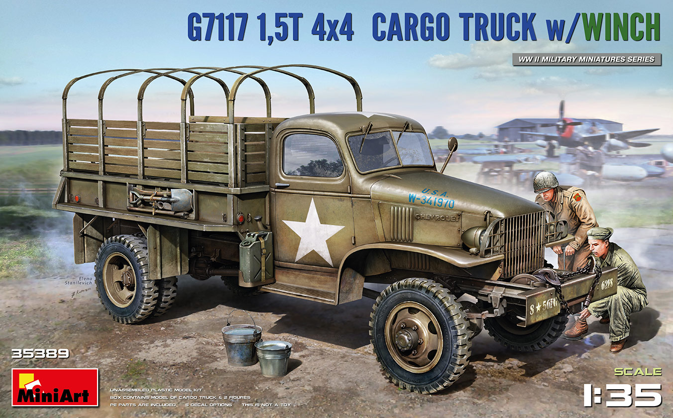 1/35 G7117 1.5t 4x4 G7117 カーゴトラック ウィンチ付き 1/35 G7117 1.5t 4x4 G7117 カーゴトラック ウィンチ付き