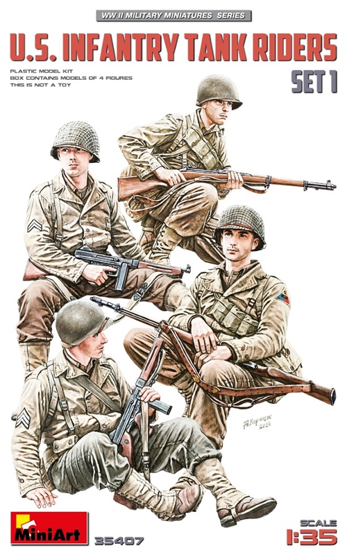 1/35 米国戦車跨乗兵セット1 1/35 米国戦車跨乗兵セット1