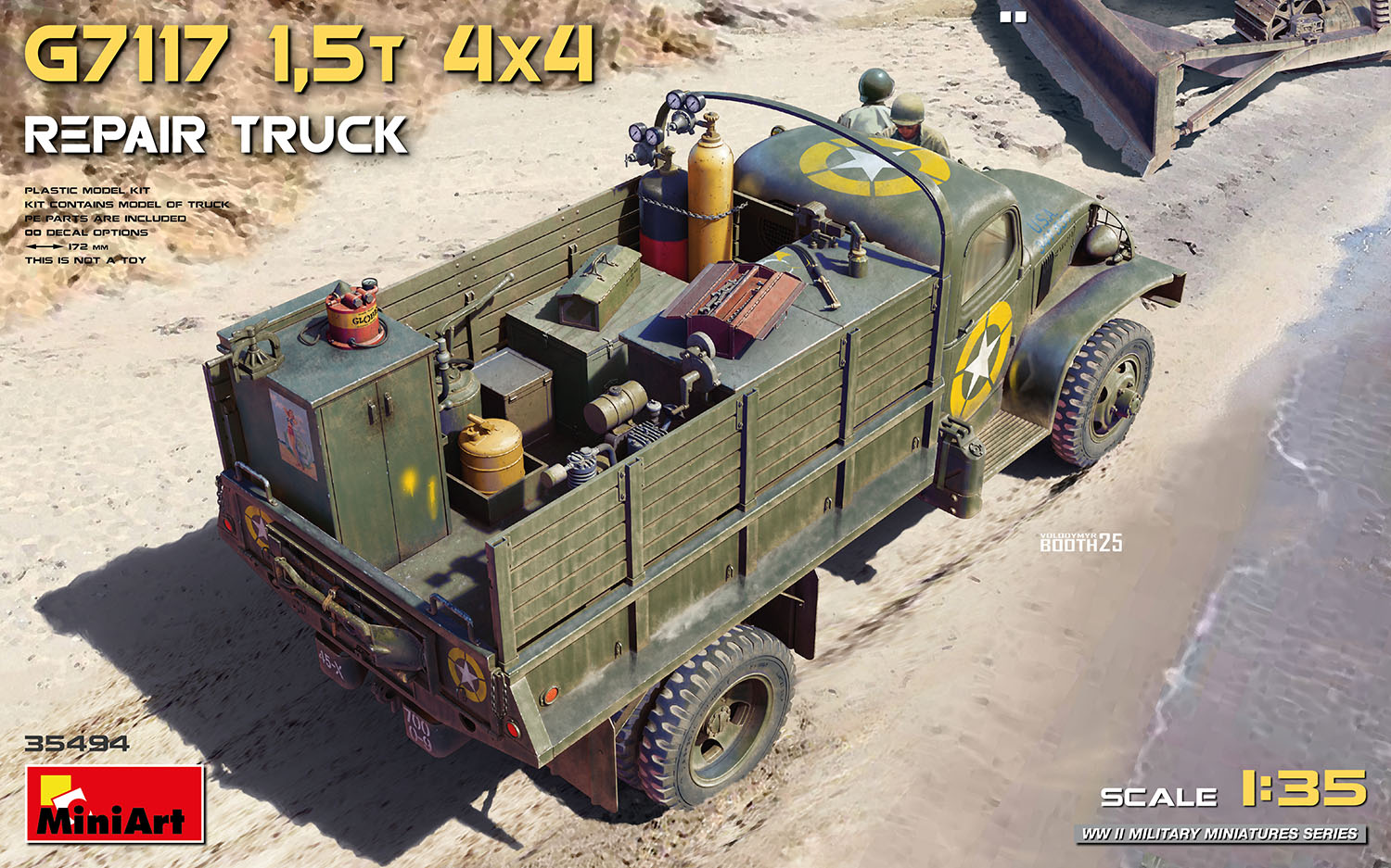 【予約する】 1/35 G7117 1.5t 4x4 リペアトラック 【予約する】 1/35 G7117 1.5t 4x4 リペアトラック