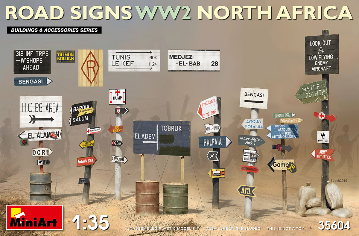【予約する】 1/35 道路標識WW2(北アフリカ) 【予約する】 1/35 道路標識WW2(北アフリカ)