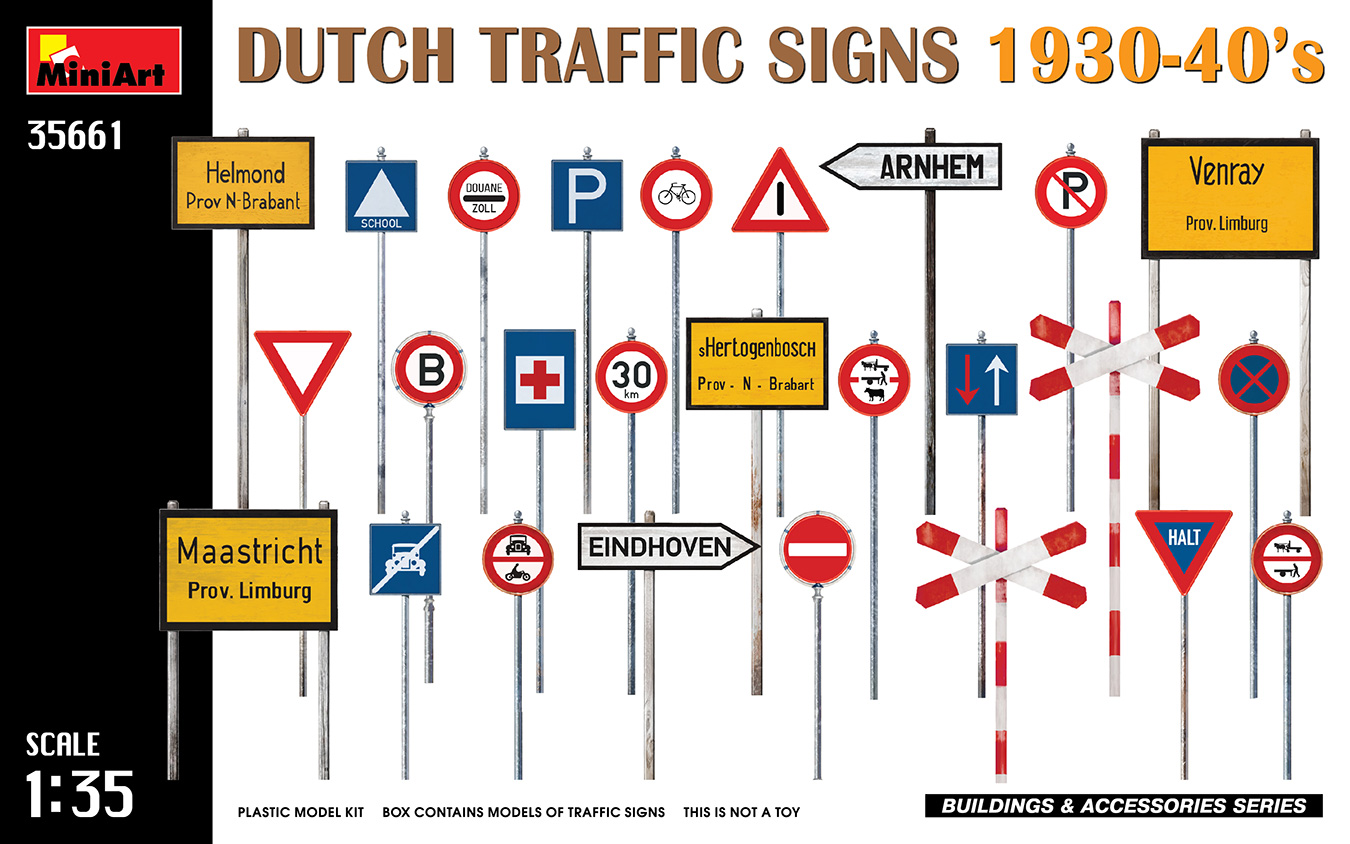 1/35　オランダ　交通標識1930-40年代