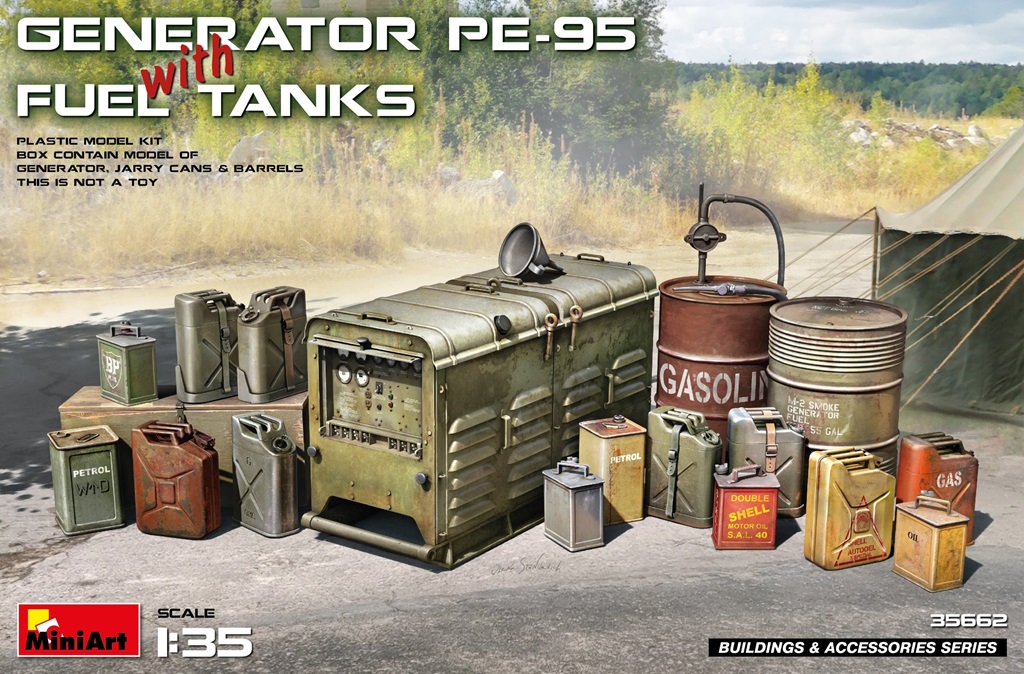 1/35 燃料タンク付き発電機PE-95 1/35 燃料タンク付き発電機PE-95