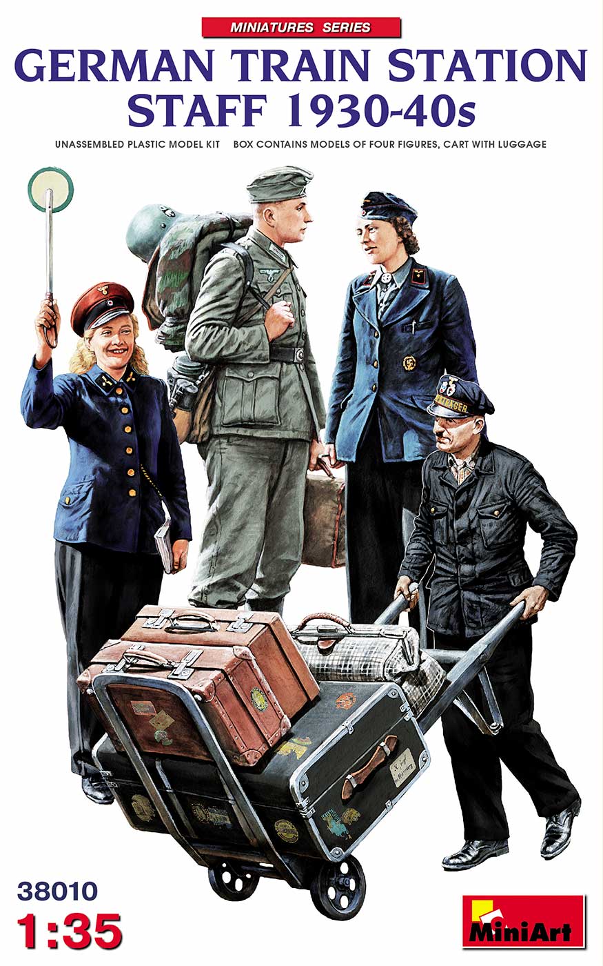 【予約する】 1/35 ドイツ人駅員4体入 1930-40年代 【予約する】 1/35 ドイツ人駅員4体入 1930-40年代