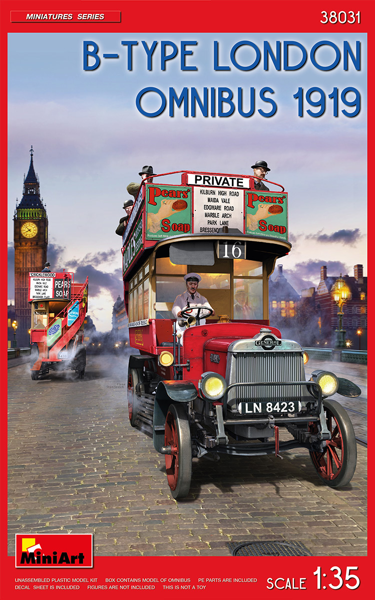 1/35 ロンドン2階建てバスBタイプ1919年製 1/35 ロンドン2階建てバスBタイプ1919年製