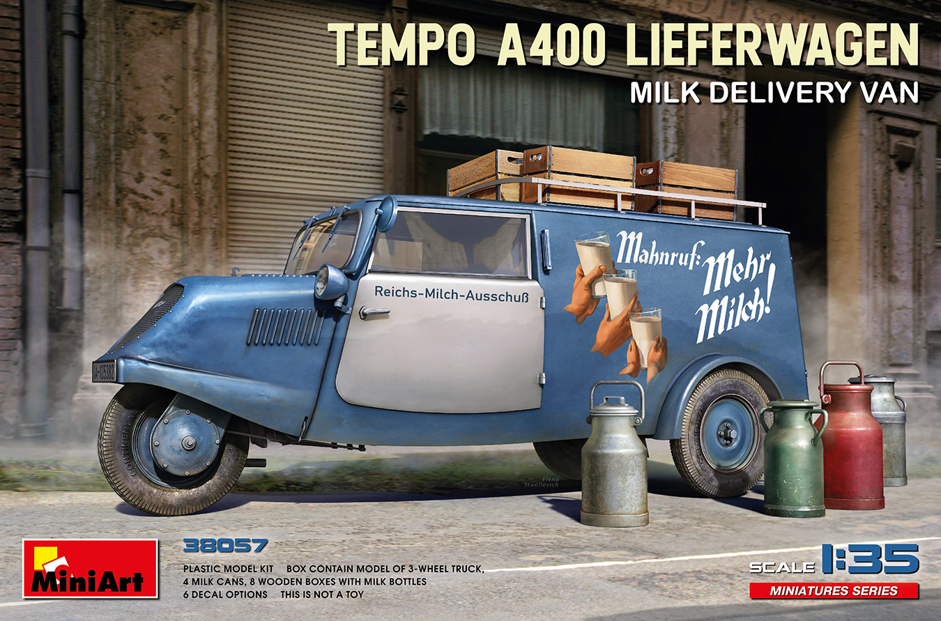 1/35　Tempo A400 リーファーワーゲン 牛乳配達バン