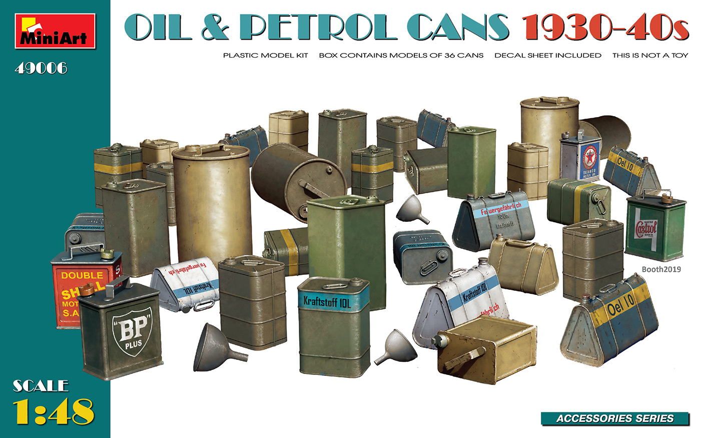 1/48　石油&ガソリン缶1930-40年代