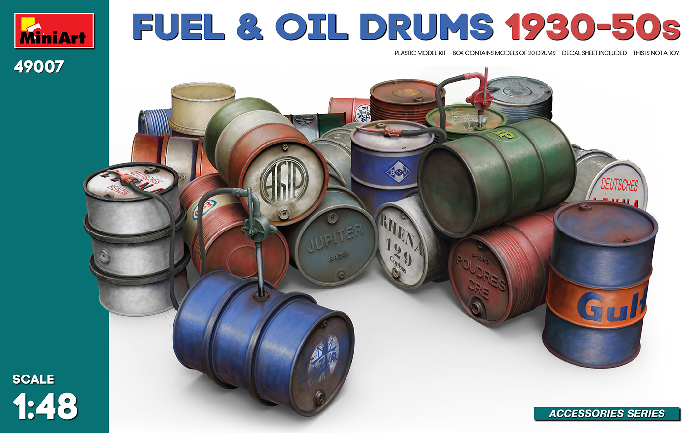 1/48　燃料・石油ドラム缶 1930-50年代