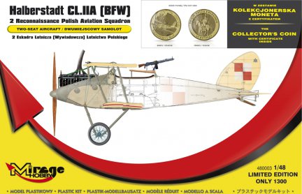 1/48 ハルバーシュタット CL.IIA (BFW) 2 ポーランド飛行隊 偵察機 （キット+コレクターコイン限定版セット）