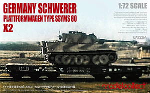 1/72 ドイツ軍 平貨車SSYMS80 （2両セット）