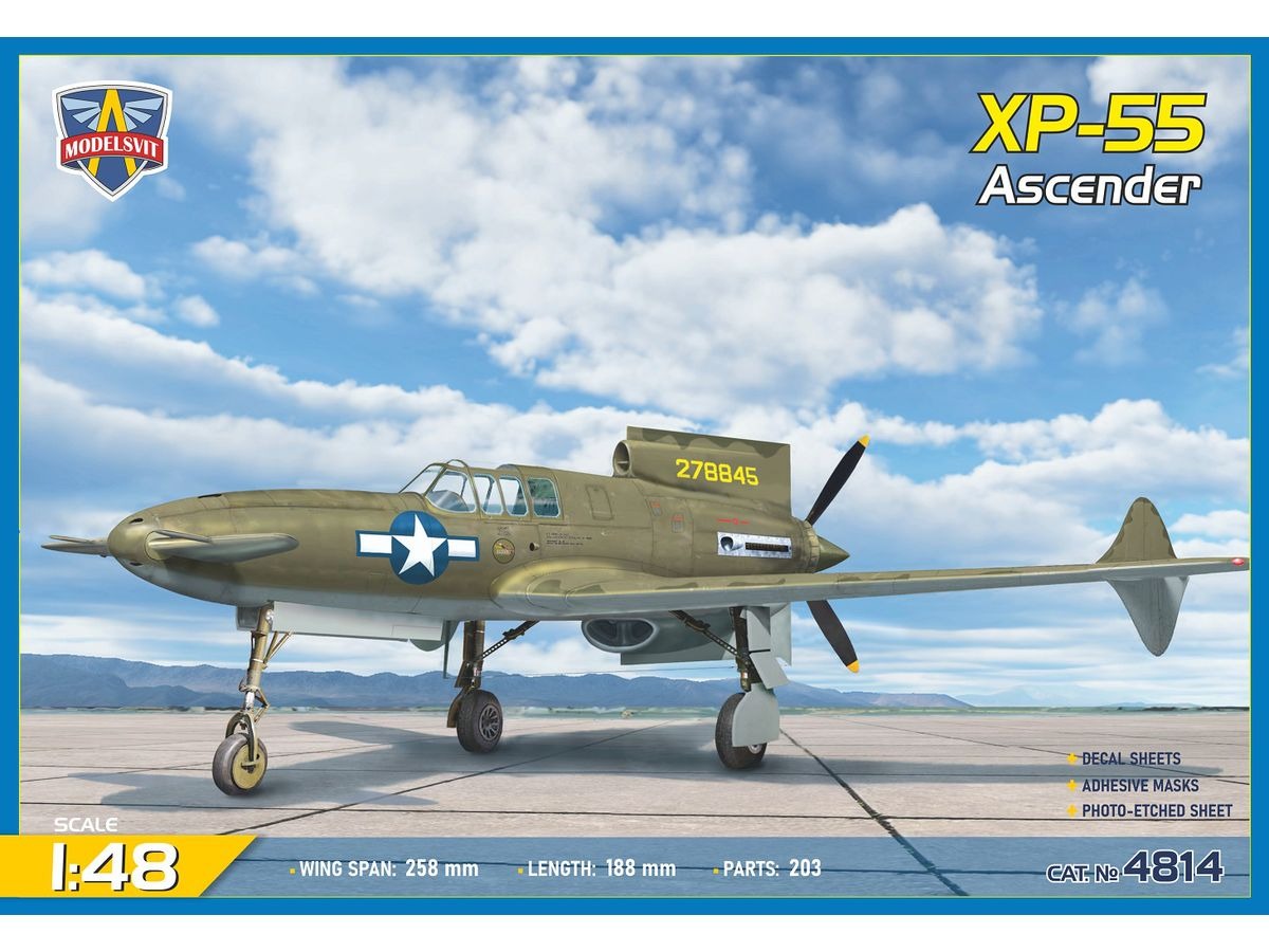 1/48 カーチス XP-55 アセンダー 試作戦闘機 1号機 1/48 カーチス XP-55 アセンダー 試作戦闘機 1号機