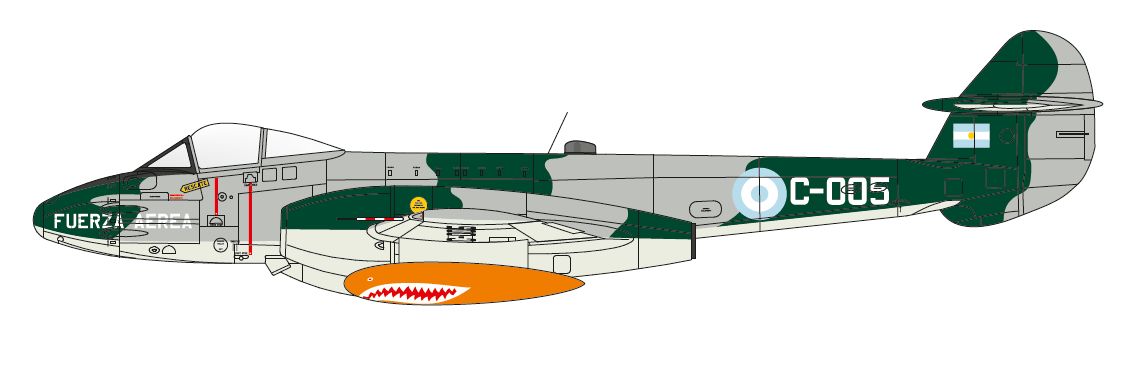 1/72 グロスター ミーティア Mk4 アルゼンチン空軍