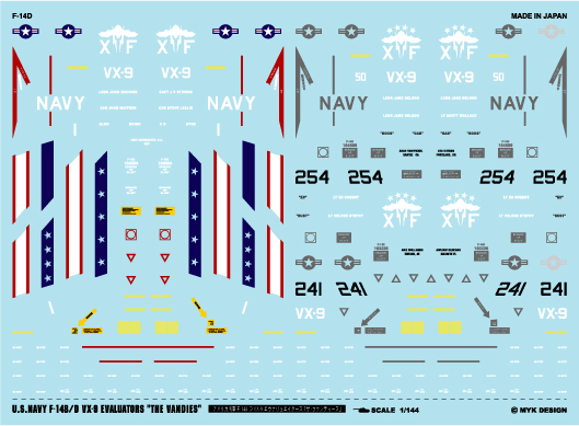 1/144　F-14B/D VX-9 エヴァリュエイターズ「ザ・ヴァンディーズ」