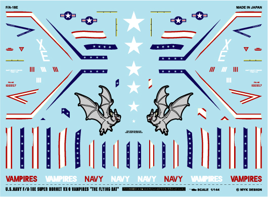 【予約する】 1/144 F/A-18E VX-9 ヴァンパイアズ 「ザ・フライング バット」 【予約する】 1/144 F/A-18E VX-9 ヴァンパイアズ 「ザ・フライング バット」