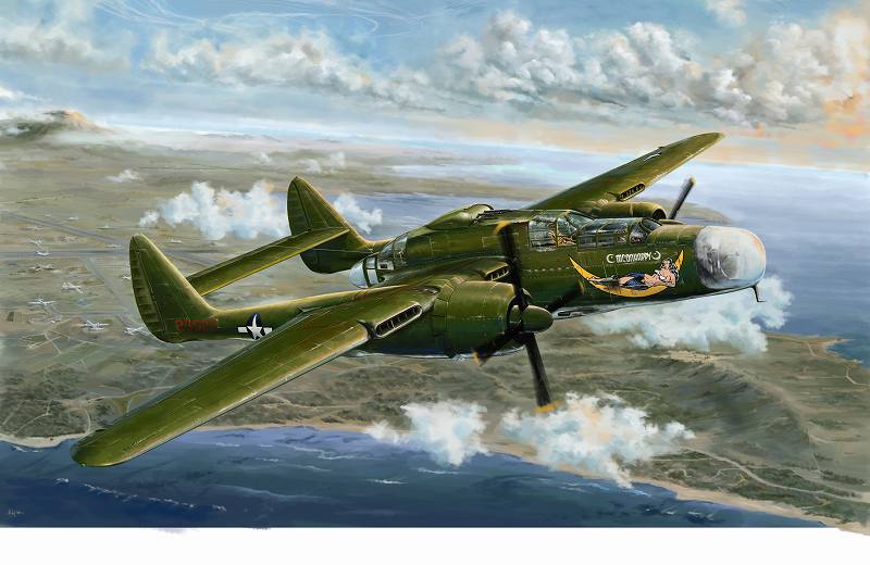 1/48 WWII 米陸軍 P-61A ブラックウィドウ 『グラスノーズ』