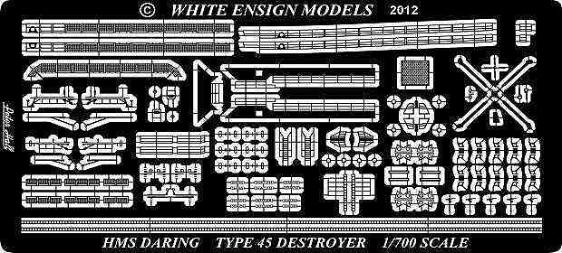 1/700 英海軍 45型駆逐艦用 (D社用)エッチングパーツ