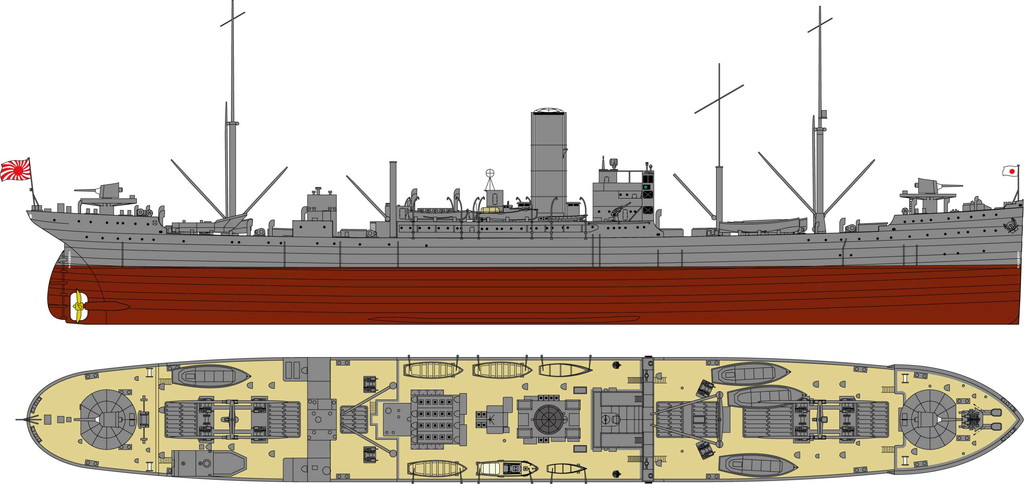 1/700 日本海軍 給糧艦 間宮1931年