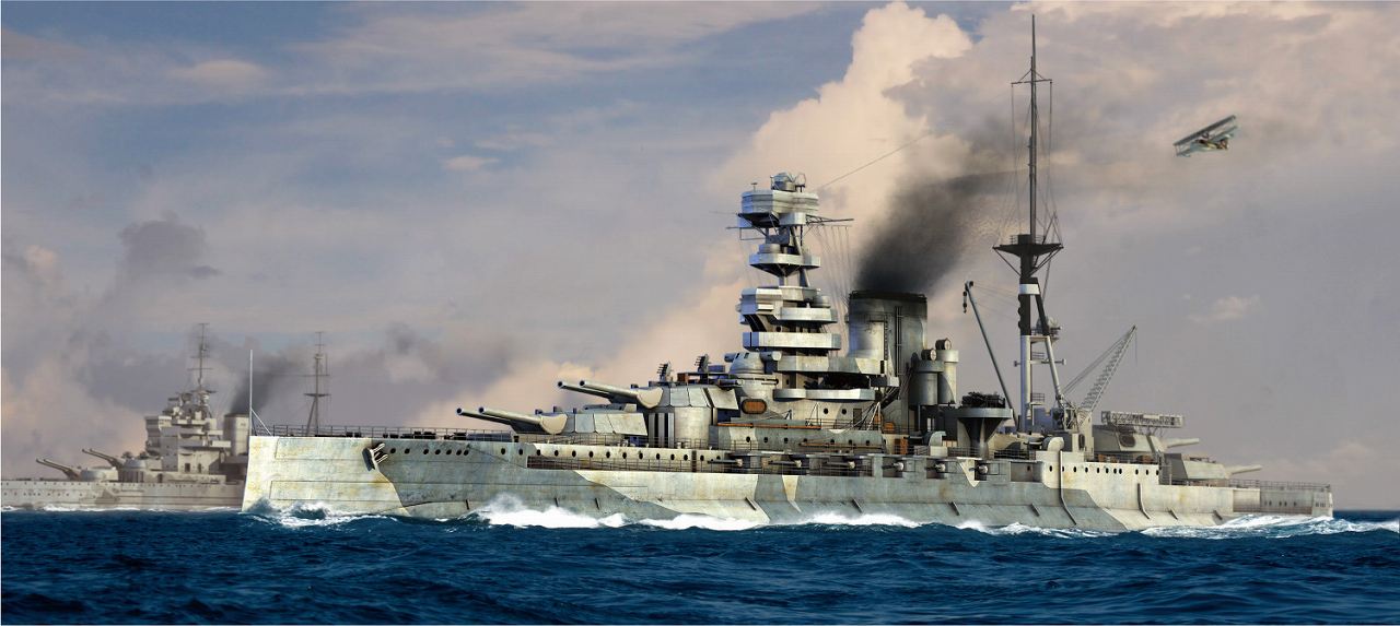 1/700 WWII 英国海軍 戦艦 バーラム 1941 - ウインドウを閉じる