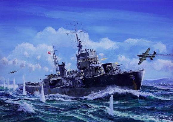1/350　日本海軍 海防艦 鵜来（三式投射機装備型）
