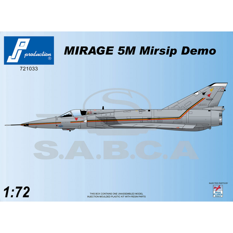 1/72　Dassault Mirage 5M Mirsip Demo (BA60 decals)