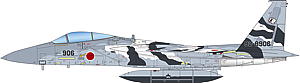 1/72 航空自衛隊 F-15Jイーグル アグレッサー 飛行教導隊 906号機 (単座型・ダークグレイ/白迷彩)