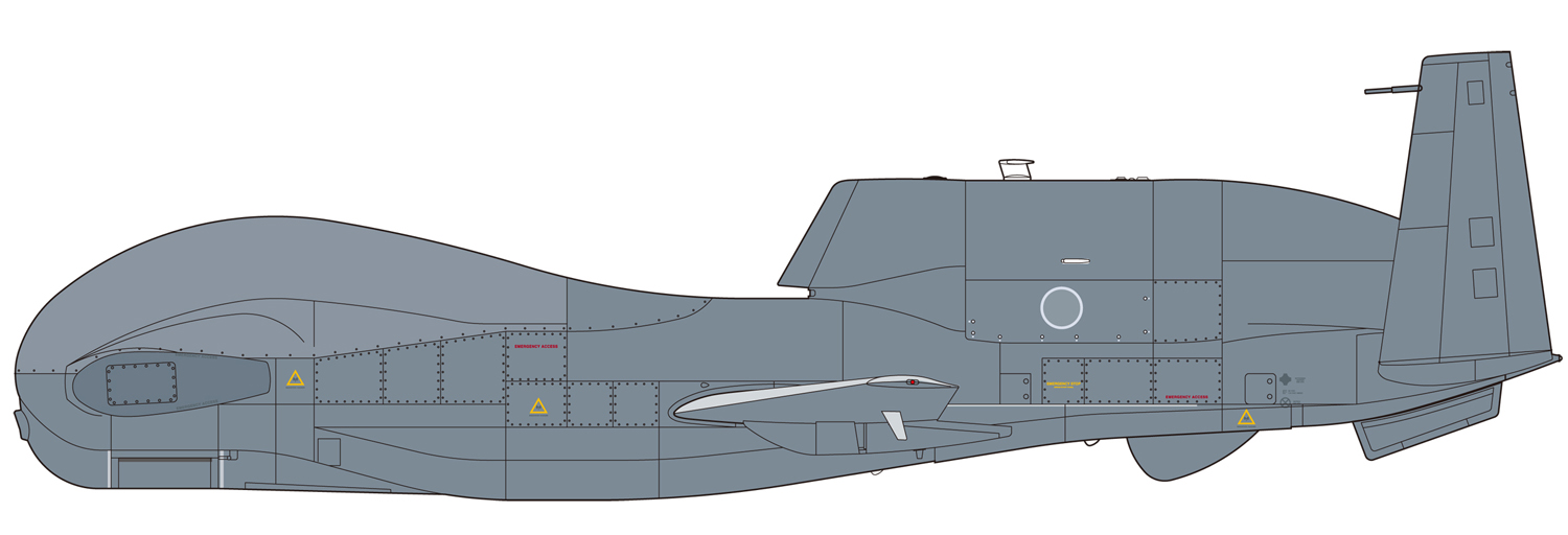 1/72 アメリカ空軍 無人偵察機 RQ-4B グローバルホーク "2021" 航空自衛隊 2021仕様デカール付き 特別版 - ウインドウを閉じる