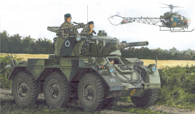 1/35 イギリス陸軍 6輪装甲車 サラディンMk.II