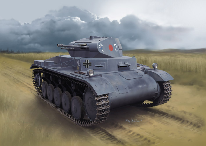 1/35 WW.II ドイツ軍 II号戦車A型 w/インテリアパーツ