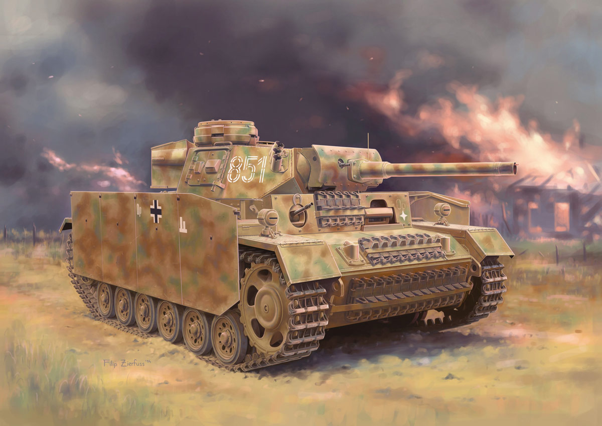 1/35 WW.II ドイツ軍 III号戦車(FI)M型 火炎放射戦車 w/シュルツェン