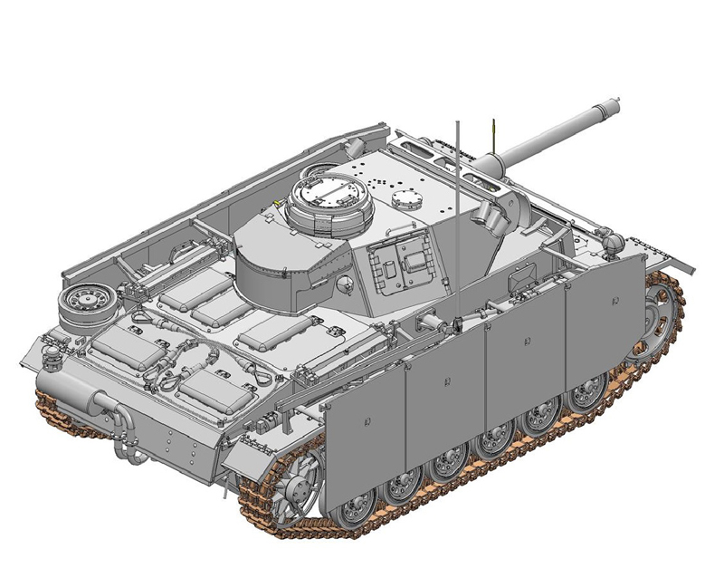 1/35 WW.II ドイツ軍 III号戦車(FI)M型 火炎放射戦車 w/シュルツェン