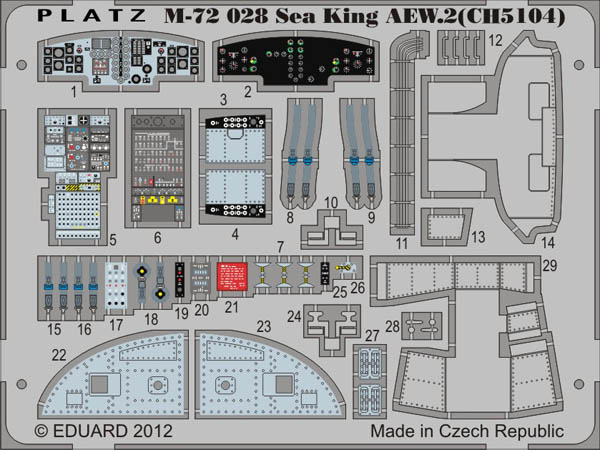 1/72 イギリス海軍 早期警戒ヘリ ウェストランドシーキング AEW.2 + ディテールアップエッチングパーツセット
