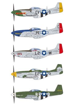 1/144 WW.II アメリカ軍 P-51D マスタング (2機セット)