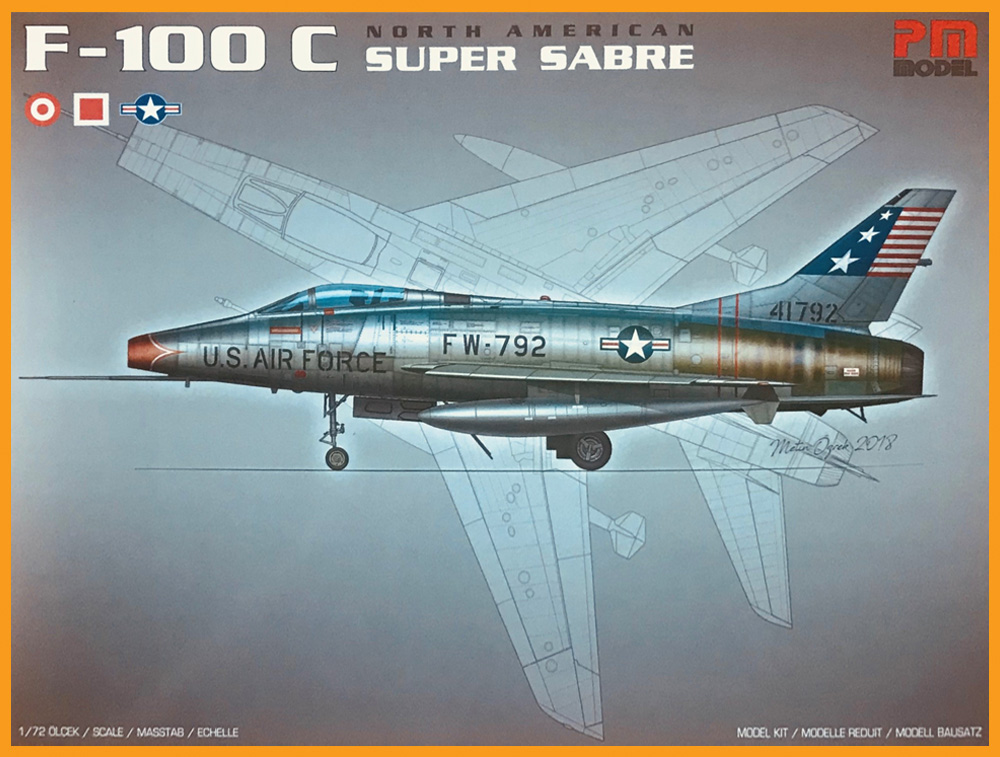 1/72 ノースアメリカン F-100C スーパーセイバー - ウインドウを閉じる