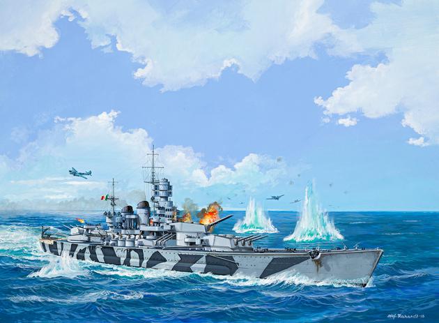 1/1200　イタリア海軍 戦艦 ローマ