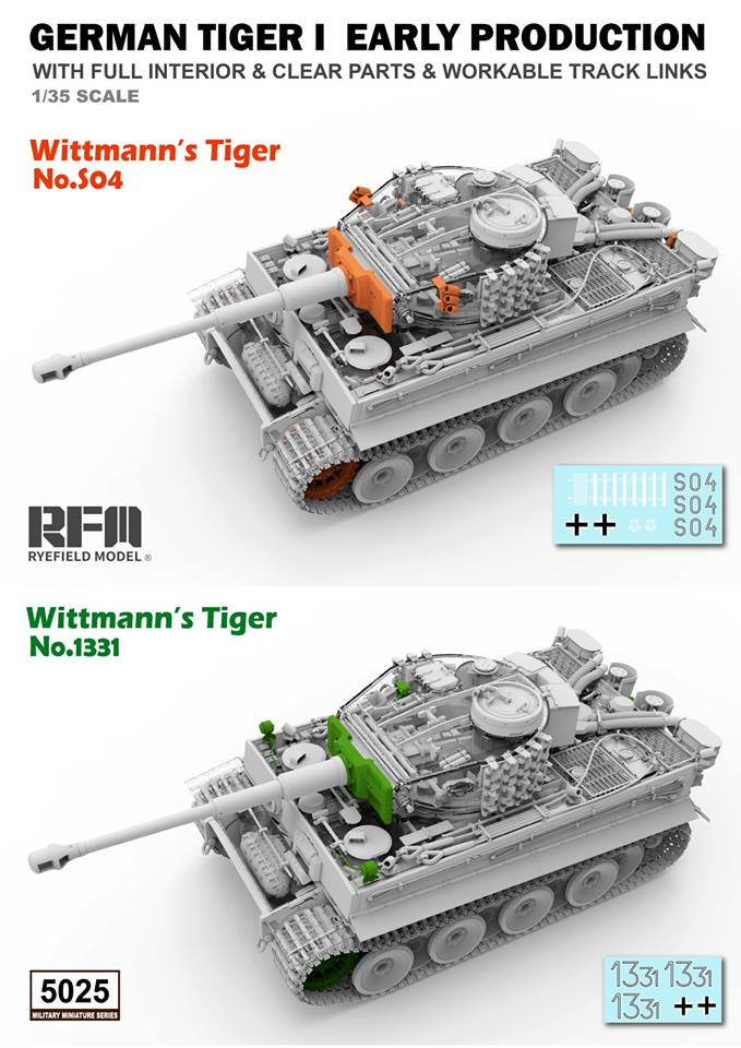 1/35 タイガーⅠ 重戦車 前期型 ｢ヴィットマンタイガー｣ w/フルインテリア＆クリアパーツ