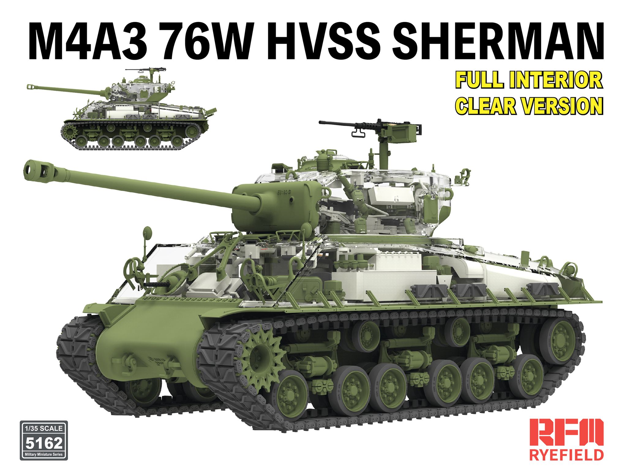 【予約する】 1/35 M4A3 シャーマン 76W w/フルインテリア クリアバージョン 【予約する】 1/35 M4A3 シャーマン 76W w/フルインテリア クリアバージョン