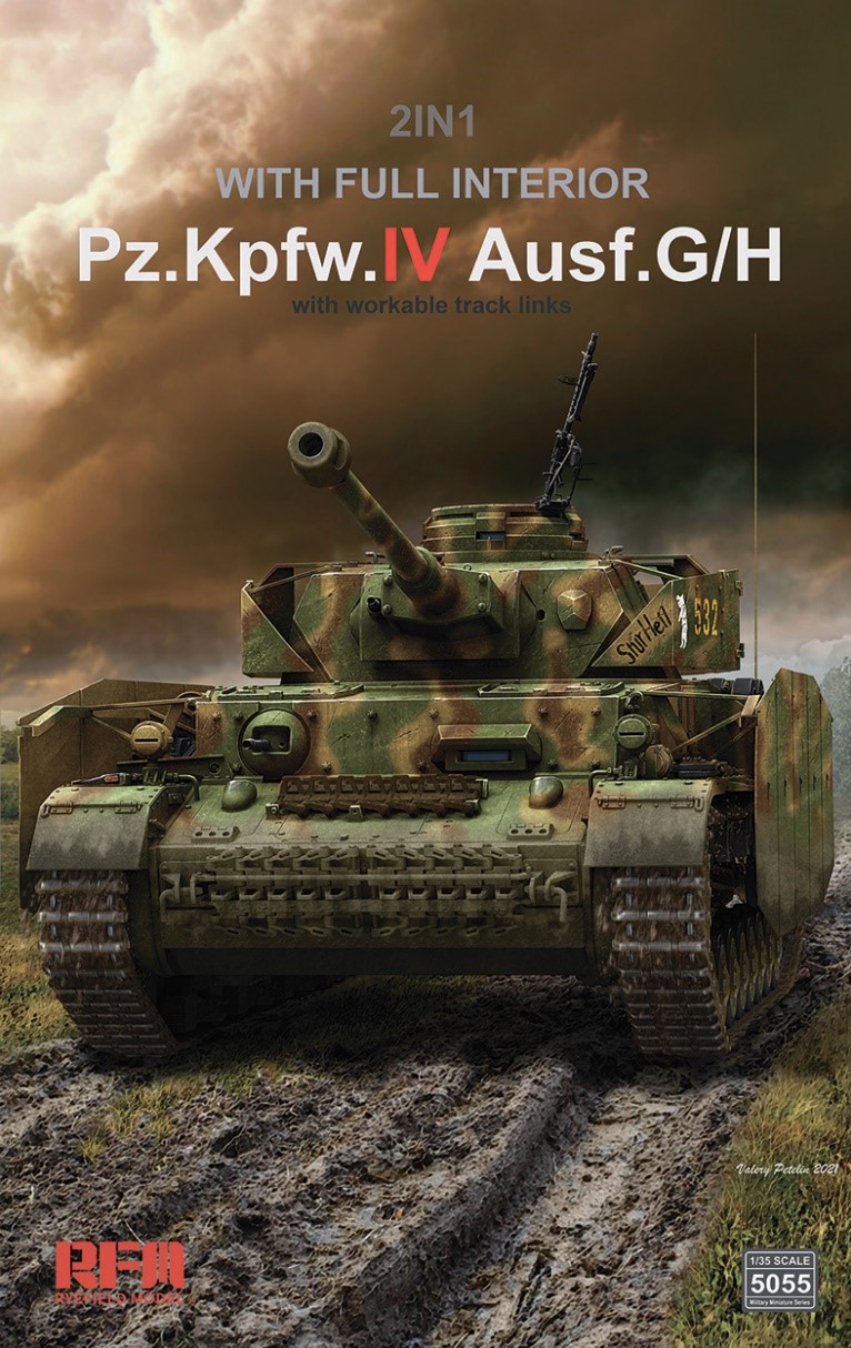 1/35 Ⅳ号戦車 G/H型 w/連結組立可動式履帯 & フルインテリア (2 in 1)