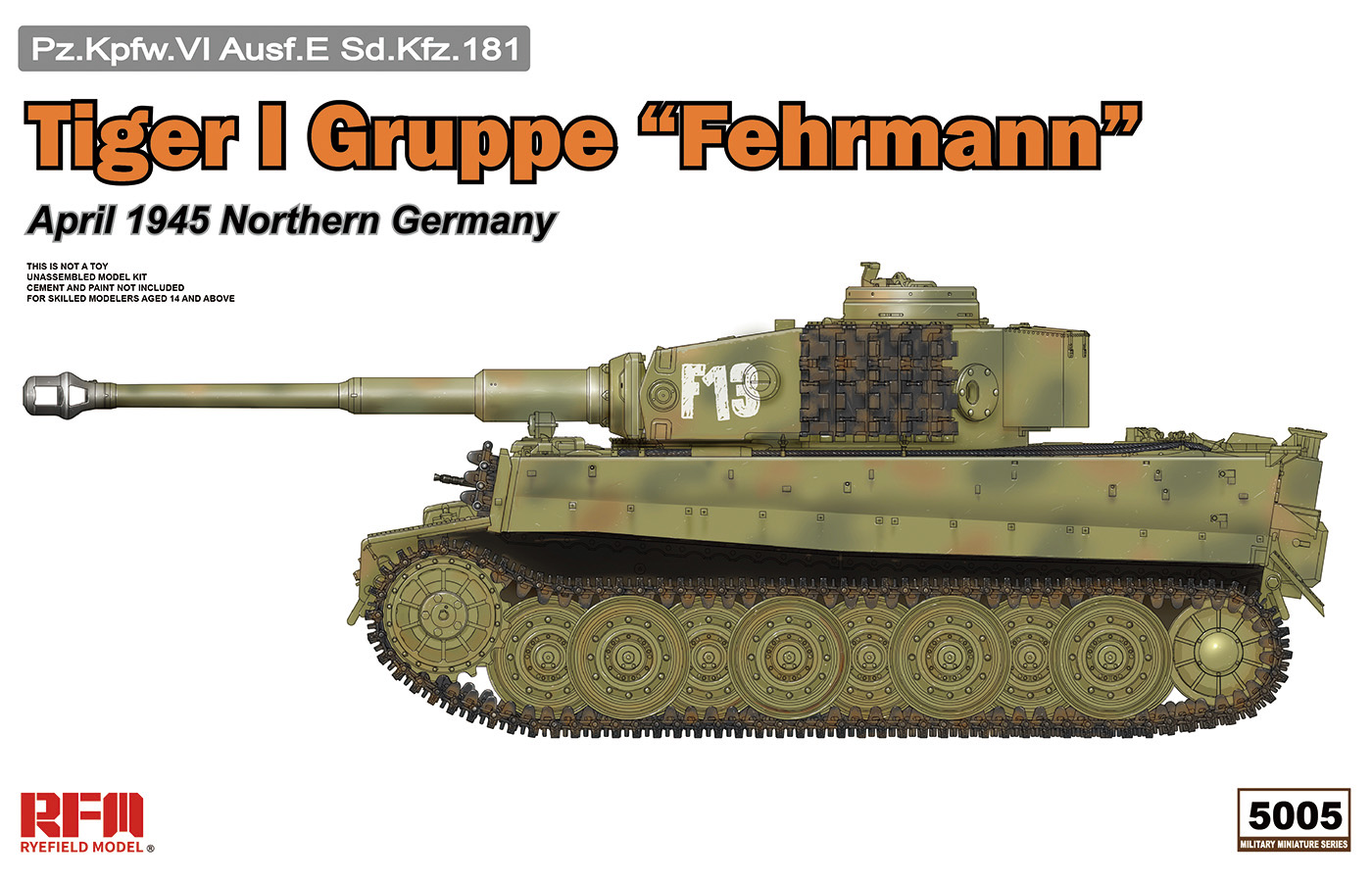 1/35 タイガー I フェールマン戦隊 1945年 4月 北ドイツ