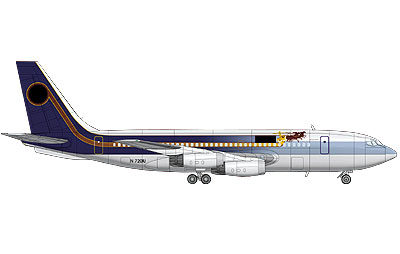 1/144　米・Boeing-720旅客機