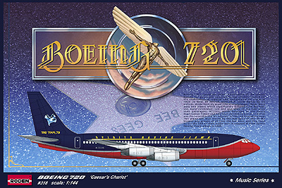 1/144　米・Boeing-720旅客機ロックスターツアー専用機1979