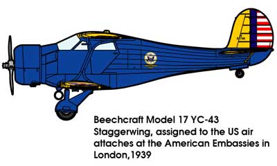 1/48　米・ビーチクラフトUC-43スタッガーウイング複葉汎用機・WWII