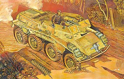 1/72　独Sdkfz234/3シュツンメル75mm砲搭載8輪装甲車