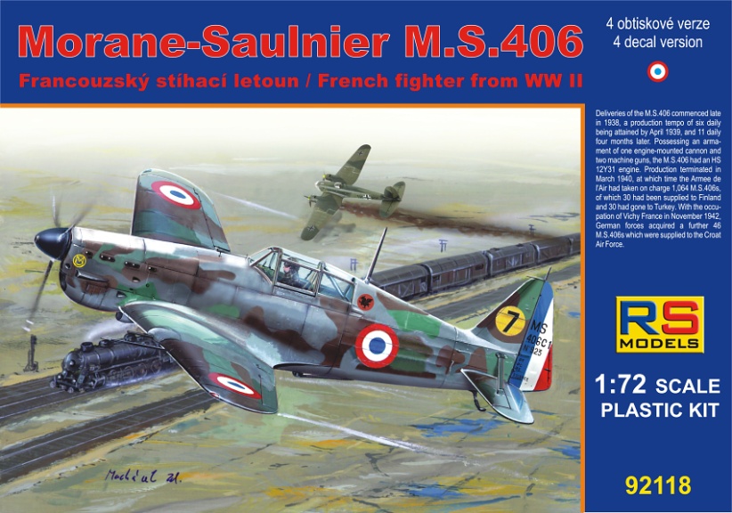 1/72　モラーヌ ソルニエ MS.406 ＜フランス空軍 1940＞